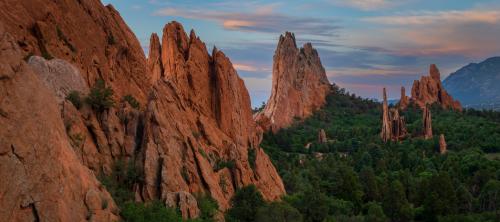 Sunrise in the Garden of the Gods, Colorado