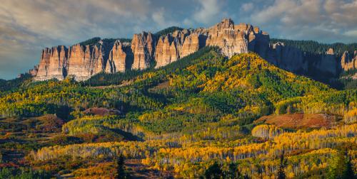 Sunset on the Cimarron Range, Colorado