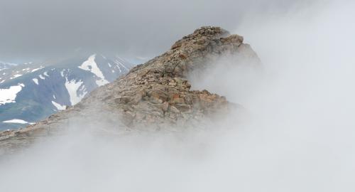 Incoming storm on Mt. Evans, Colorado